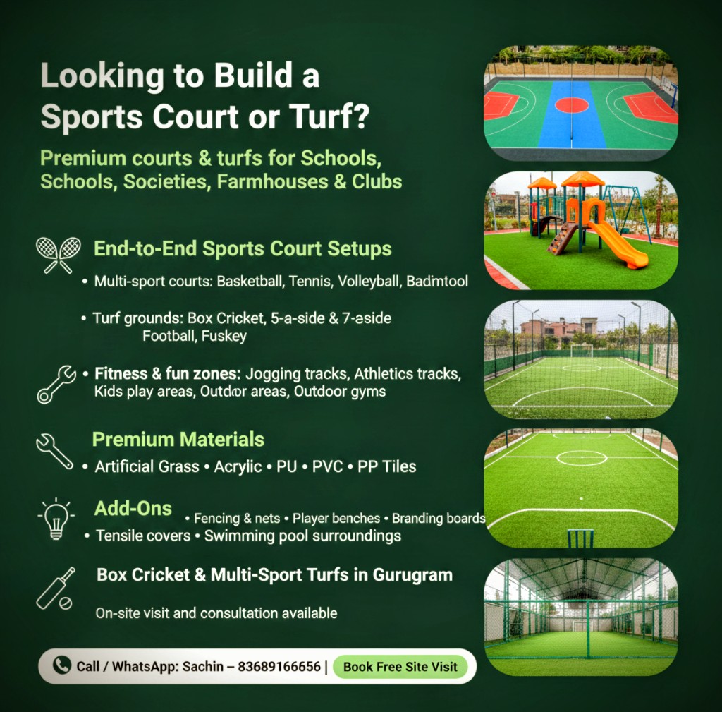 Land Lease offer for sports company to make & run Pickleball padel football cricket courts & make lakhs pm